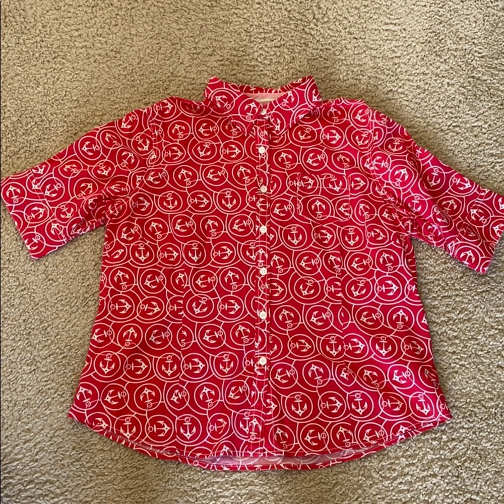 LL Bean Nautical Button Down